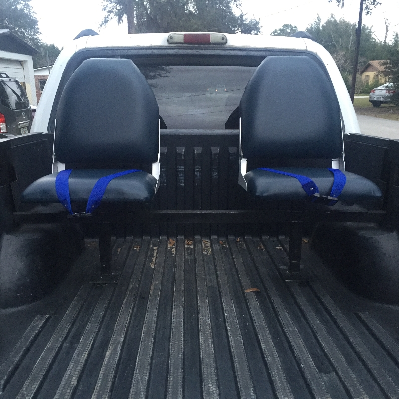 Black Bucket Truck Bed Seats
